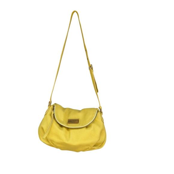New Marc by Marc Jacob’s Q Natasha Yellow Leather Crossbody Shoulder Bag Purse